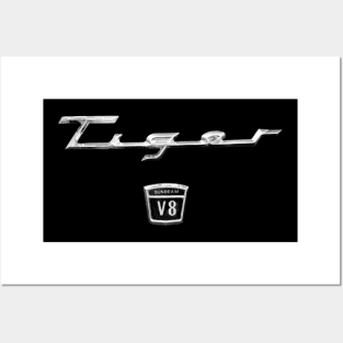 Sunbeam Alpine Tiger V8 vintage 1960s car logo Posters and Art